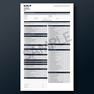 Kia CPO Lite Inspection Sheet